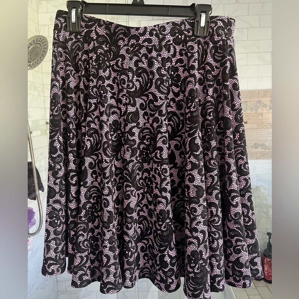Cute purple and black skirt